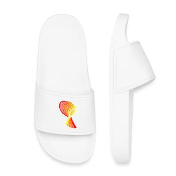 Tennisschläger Raquette Tennis Design - Claquettes enfant - blanc - Devant