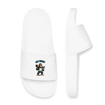BUILT DIFFERENT - Sports Humor - Kids’ Pool Sliders - white - Front