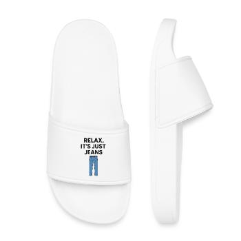 Relax It’s Just Jeans T-shirt graphique - Claquettes enfant - blanc - Devant
