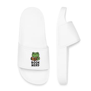 Wise Frog Lecture Livre Imprimer - Claquettes enfant - blanc - Devant
