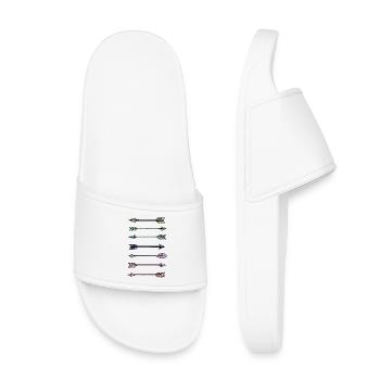 Colorful Arrows Design - Kids’ Pool Sliders - white - Front