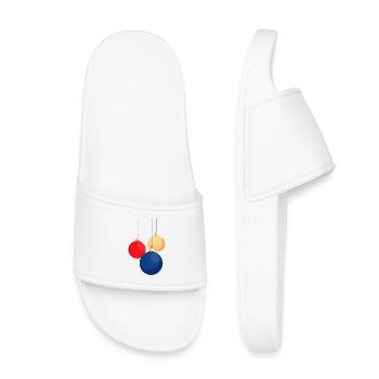 Hanging Christmas Baubles - Kids’ Pool Sliders - white - Front