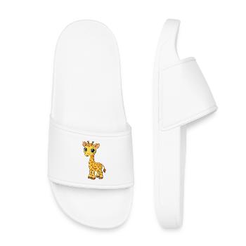 Baby-Giraffen - Kinder Badelatschen - Weiß - Vorne
