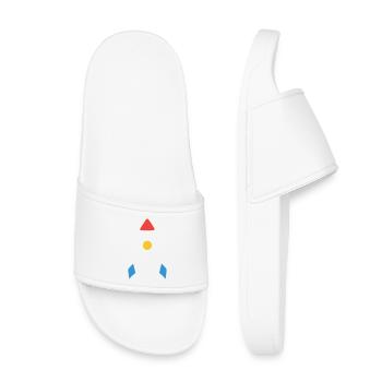 Vaisseau spatial fusée abstrait - Claquettes enfant - blanc - Devant