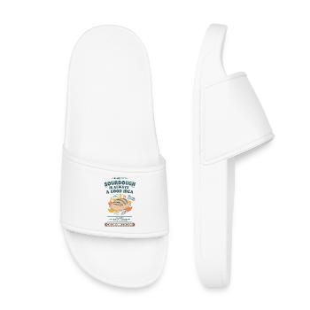 Sourdough Is Always A Good Idea Bread Baking Era - Kids’ Pool Sliders - white - Front