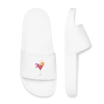 Cocktail disco – Martini rose avec Squirting Di - Claquettes enfant - blanc - Devant