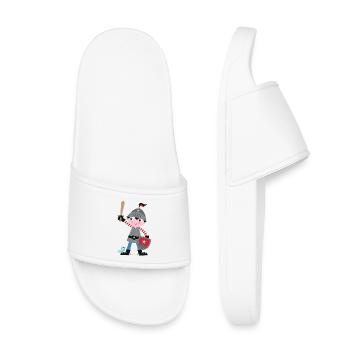 Little Knight Adventure - Kids’ Pool Sliders - white - Front