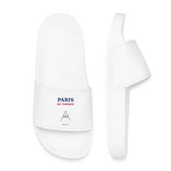 Paris au Terrain: Urbain et Sportif - Claquettes enfant - blanc - Devant