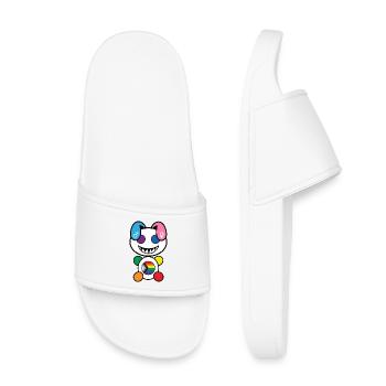 Pride Plush : Friendly - Claquettes enfant - blanc - Devant