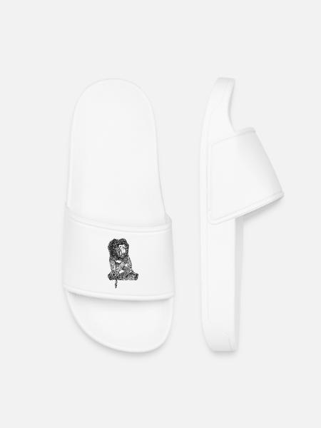 proboscis monkey - Kids’ Pool Sliders - white