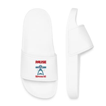 Pause the Game Not My Responsibilities - Kids’ Pool Sliders - white - Front