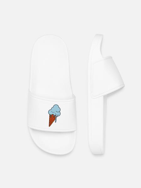 Schmelzendes Eis - Kinder Badelatschen - Weiß