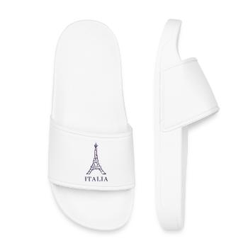 Design Tour Eiffel Italie - Claquettes enfant - blanc - Devant