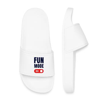FUN MODE ON - Kids’ Pool Sliders - white - Front