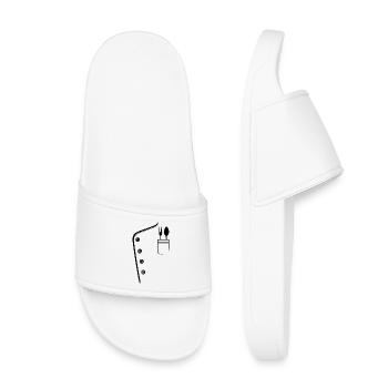 Career: Chef, Profession: Workaholic, Supervisor - Kids’ Pool Sliders - white - Front