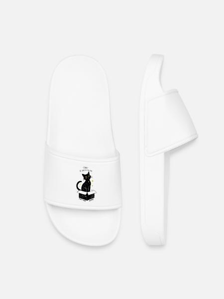 Le chat de Schrödinger - Claquettes enfant - blanc