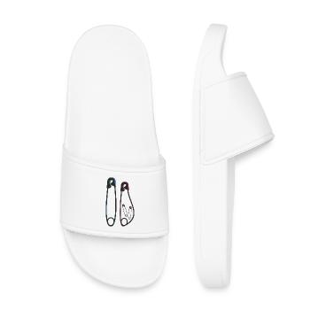 Annonce de grossesse Gémeaux - Claquettes enfant - blanc - Devant