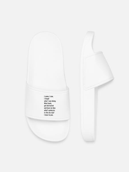 46 I Came I Saw - Kids’ Pool Sliders - white