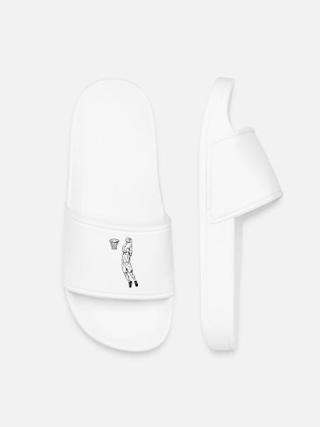 Basketball Slam Dunk - Kids’ Pool Sliders - white