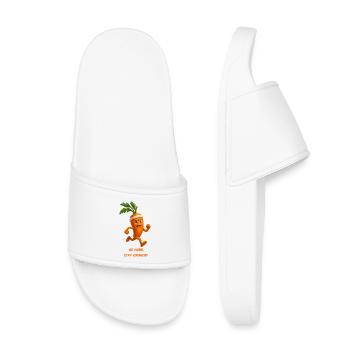KarottenGo Hard Stay Crunchy Karikatur  - Kinder Badelatschen - Weiß - Vorne