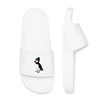Macareux d’hiver - Claquettes enfant - blanc - Devant