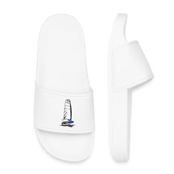 Foiling Moth Sailboat Foil Sailing Dinghy Moth - Kids’ Pool Sliders - white - Front