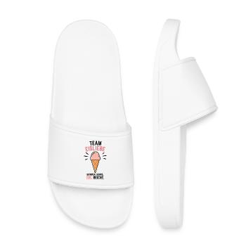 Team Eisliebe Sommer - Kinder Badelatschen - Weiß - Vorne