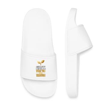 Grandis à travers ce que tu traverses - Claquettes enfant - blanc - Devant