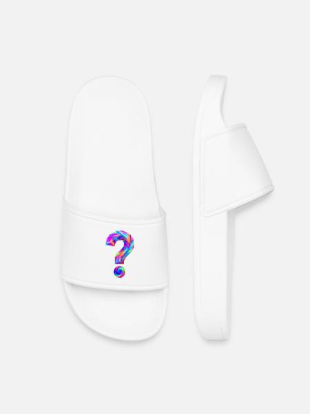 Question mark - Kids’ Pool Sliders - white
