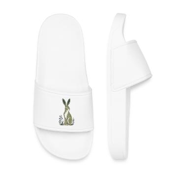 Celestial Hare Constellation Ears - Kids’ Pool Sliders - white - Front
