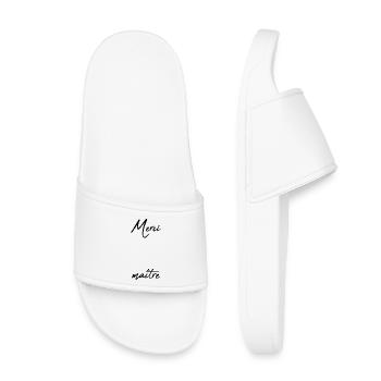 MAÎTRE. MAITRE. MERCI. MERCI MAÎTRE. MAITRE - Claquettes enfant - blanc - Devant