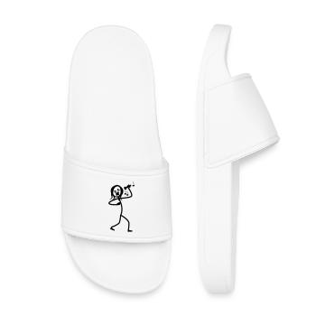 Chanteur de stickmen - Claquettes enfant - blanc - Devant