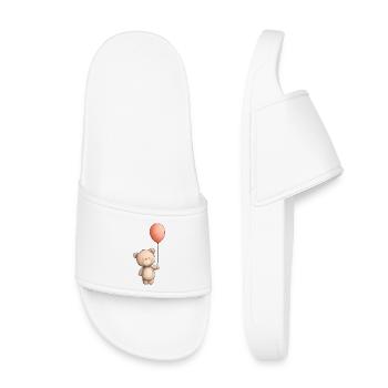 teddy bear, teddy bear - Kids’ Pool Sliders - white - Front