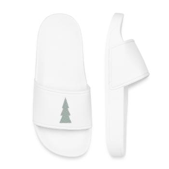sapin de Noël Pixel Design sapin - Claquettes enfant - blanc - Devant