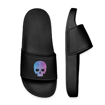 Tête de mort galactique - Claquettes enfant - noir - Devant