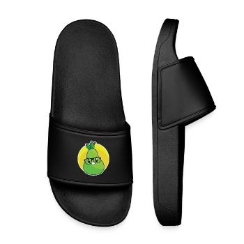 Poire - Claquettes enfant - noir - Devant