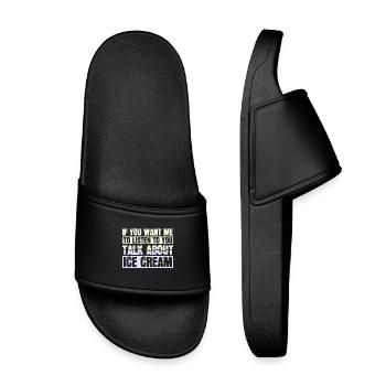 la glace - Claquettes enfant - noir - Devant