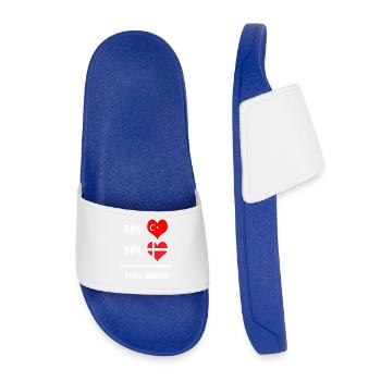 Le Danemark et la Turquie ingénieux / cadeau - Claquettes enfant - bleu roi - Devant