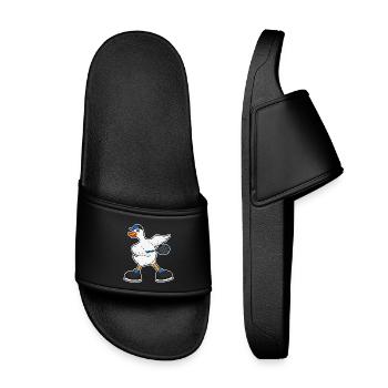 Raquette de tennis canard - Claquettes enfant - noir - Devant