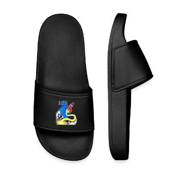 4 anniversaire garçon - 4 ans - J’ai 4 ans - Claquettes enfant - noir - Devant