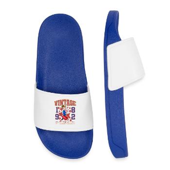 1982 Année de naissance 40e anniversaire Millésime - Claquettes enfant - bleu roi - Devant