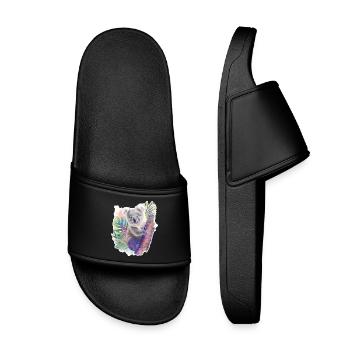 Koala | Koala bear - Kids’ Pool Sliders - black - Front