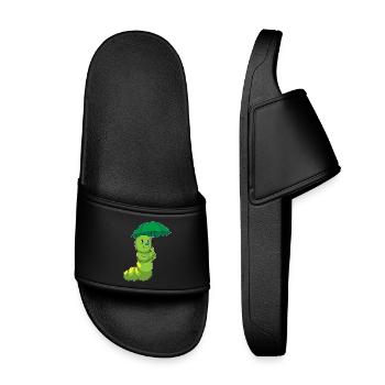 Parapluie chenille - Claquettes enfant - noir - Devant