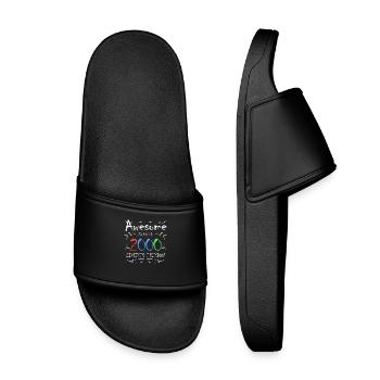 Born in 2000 - Fantastic since 2000 - Kids’ Pool Sliders - black - Front