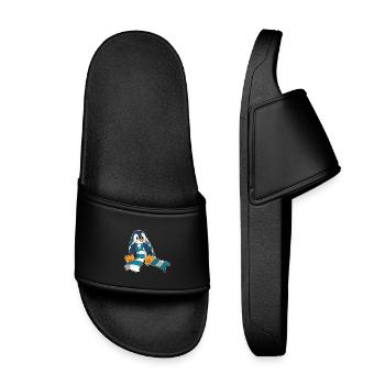 Écharpe d’hiver Pingouin - Claquettes enfant - noir - Devant