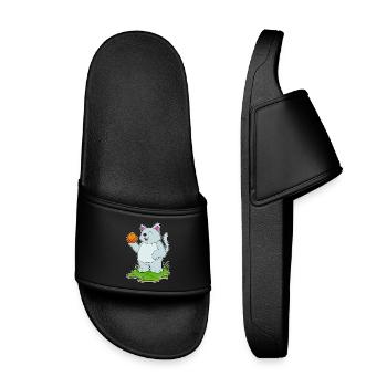 Chat Basketteur Basketteur - Claquettes enfant - noir - Devant