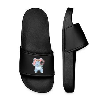 Raquette de tennis éléphant - Claquettes enfant - noir - Devant