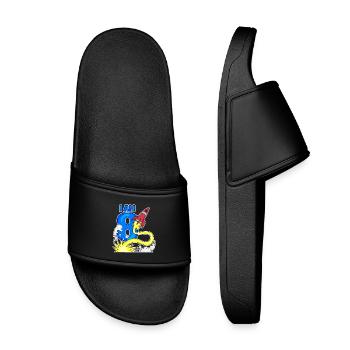 Boy 8 years old - Kids’ Pool Sliders - black - Front