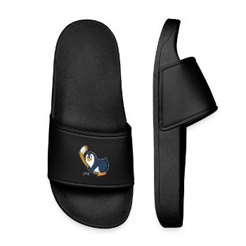 Pingouin Hockey sur glace Bâtons de hockey sur glace - Claquettes enfant - noir - Devant