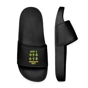 Have a corntastic day - Kids’ Pool Sliders - black - Front